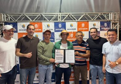 Prefeito Hugo de Leônidas assina ordem de serviço para construção da Praça da Matinha em Inhambupe