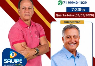 Rui Costa, candidato ao Senado Federal pela Bahia, foi o entrevistado por Adielson Mello: Do programa Jornal da Sauípe