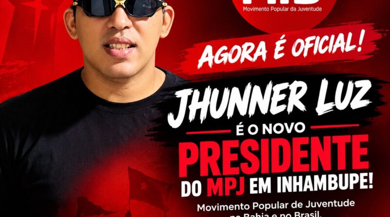 Jhunner Luz assume presidência do MPJ em Inhambupe e anuncia expansão do movimento