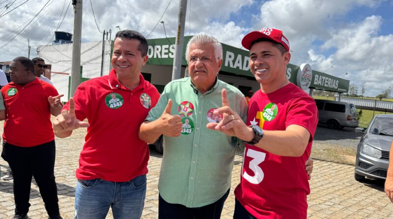 Inhambupe: deputado federal Bacelar visita o município e se reúne com vice-prefeito Jeovan Vieira, vereador Jivaldo e lideranças