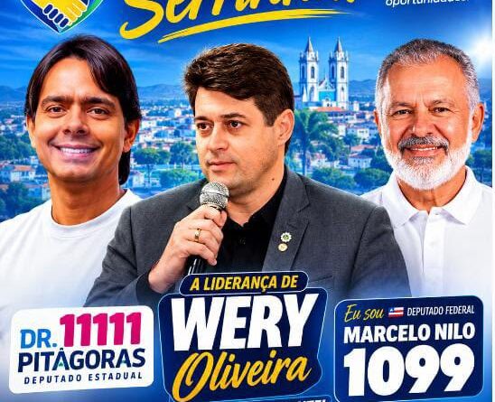 Wery Oliveira agradece apoio durante a campanha e reforça pedido de votos em Serrinha